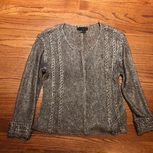 Metallic sweater